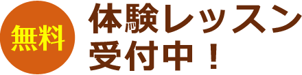 体験レッスン受付中